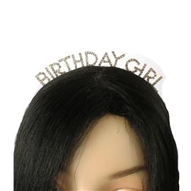 Rhinestones Birthday Girl Headband