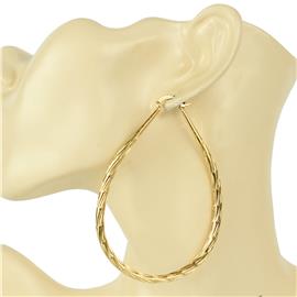 Metal Tear Hoop Earring