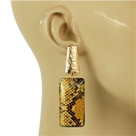 Snake Print Earring