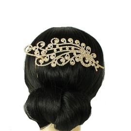 Rhinestones Swirl Hair Comb