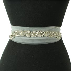 Crystal Laces Wedding Hair Band / Belt