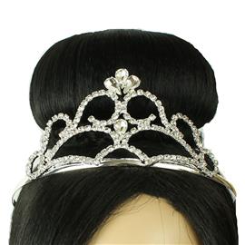 Rhinestones Swirl Tiara