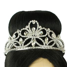 Rhinestones Flower Tiara