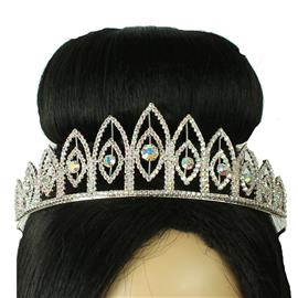 Rhinestones Leaves Tiara