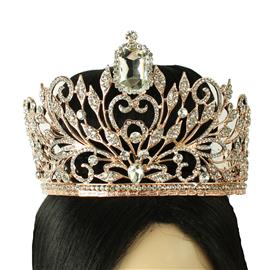 Crystal Metal Square Crown Tiara