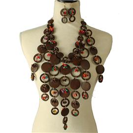 Fashion Wood Necklace Set