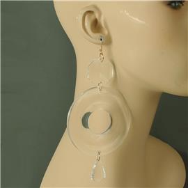 Fashion Acrylic Round Earring