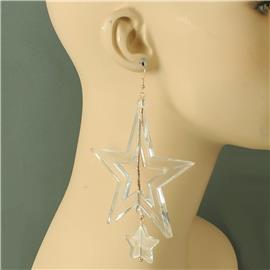 Fashion Acrylic Star Earring