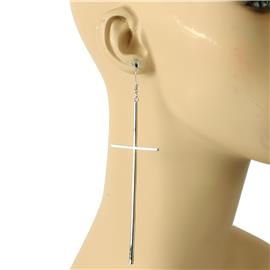 Metal Cross Earring