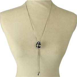 Cocoon Flower Slide Long Necklace