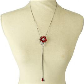 Daisy Flower Slide Long Necklace