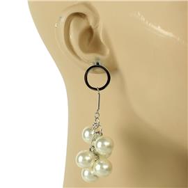 Stainless Steel Pearl Earring