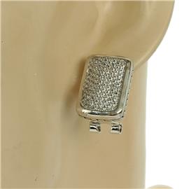 Cubic Zirconia Rectangle Earring