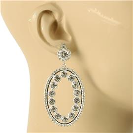 Stones Oval Earring