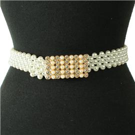 Pearl Rectangle Stretch Belt