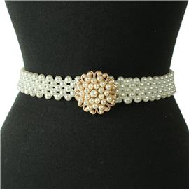 Pearl Flower Stretch Belt