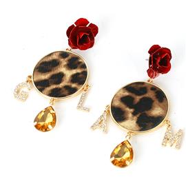 Animal Print Glam Earring