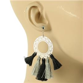 Round Tassel Earring