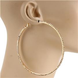 90mm Rhinestone Hoop Earring