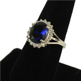 CZ Oval Ring Size 6