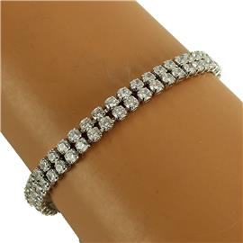 CZ Two Rown Bracelet