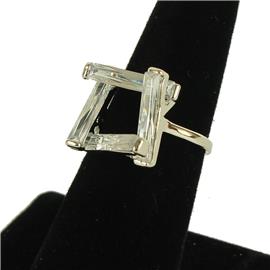 ""8" CZ Square Ring "