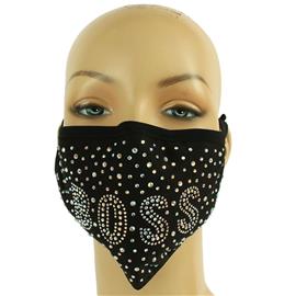 Fashion Rhinestones Boss Faces Mask