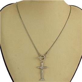 Stainless Steel Pendant Cross Necklace