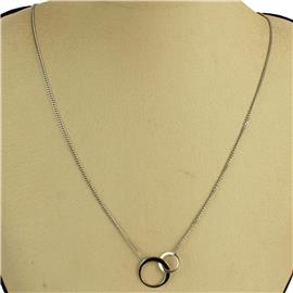 Stainless Steel Pendant Round Necklace