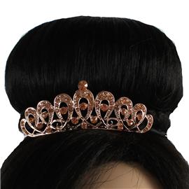 Crystal Tear Mini Crown Tiara