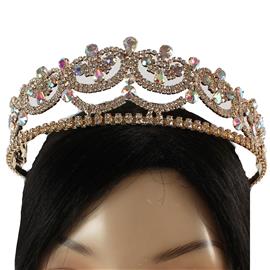 Rhinestones Swirl Crown Tiara