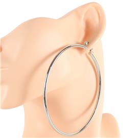 80mm Plain Hoop Earring