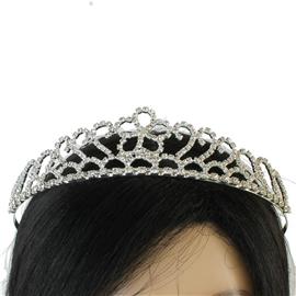 Rhinestones Flower Casting Tiara