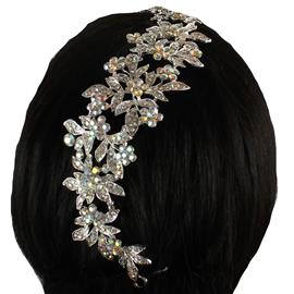 Crystal Long Flower Hair Pin