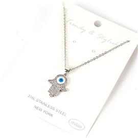 Stainless Steel Evil Eye Necklace