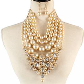 Pearl Fashion Necklace Set