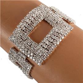 Rhinestones Square Bracelet