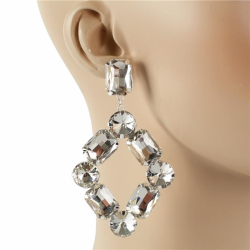 Crystal Chunky Dangle Earring