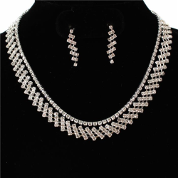 Rhinestones Necklace Set