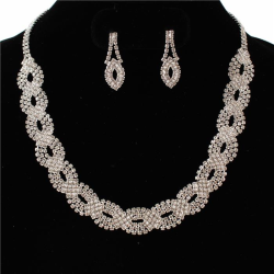 Rhinestones Necklace Set