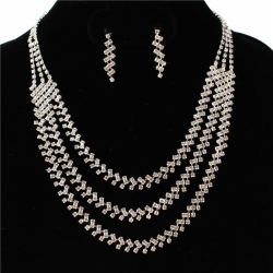 Rhinestones Necklace Set