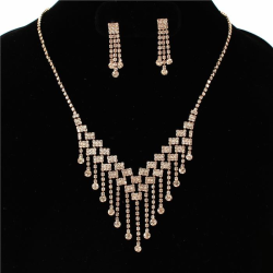 Rhinestones Necklace Set