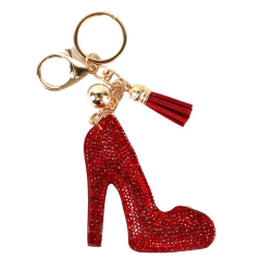 Rhinestones Shose Key Chain