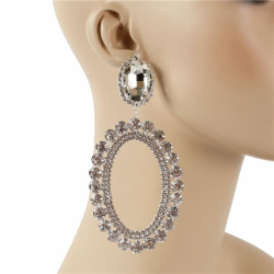 Crystal Chunky Dangle Earring