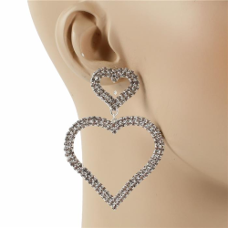 Rhinestones Dangle Earring