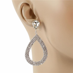 Rhinestones Dangle Earring