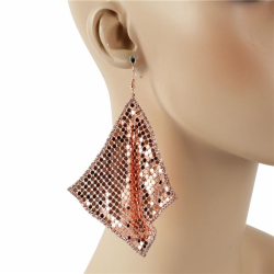 Metal Mesh Dangle Earring