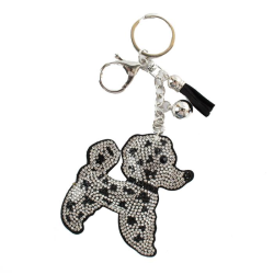 Rhinestones Dog Key Chain