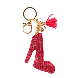 Rhinestones Shose Key Chain