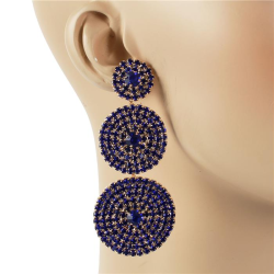 Rhinestones Chunky Earring